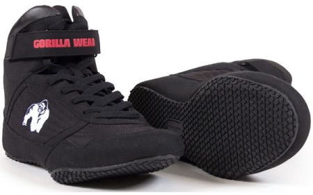 Schwarz Gorilla Wear HIGH TOPS Fitness Bodybuilding Sport Schuhe Sneaker Black 