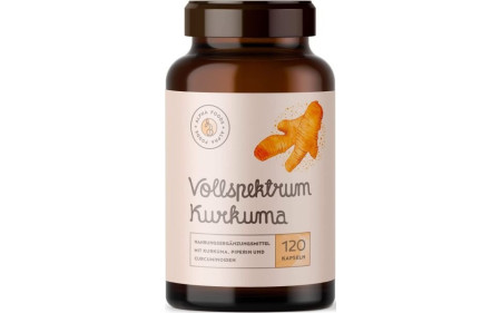 Alpha Foods Vollspektrum Kurkuma - 120 Kapseln - MHD 29.02.2024