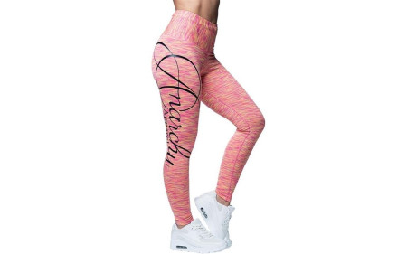 Anarchy Apparel Cushy Leggings - Pink/Gelb