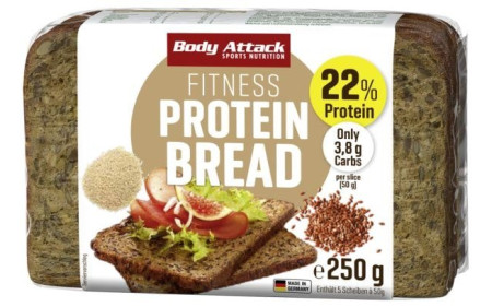 Body Attack Fitness Protein Brot - 250g - MHD 15.11.2023