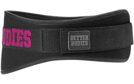 Better Bodies Womens Gym Belt - Schwarz / Pink