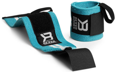 Better Bodies Womens Wrist Wraps - Aqua Blue