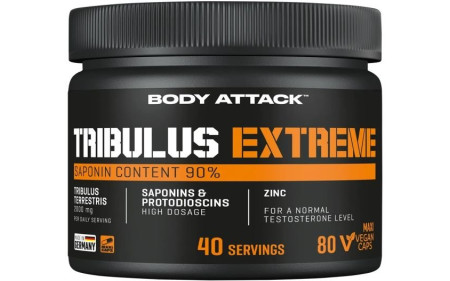 Body Attack Extreme Tribulus - 80 Kapseln