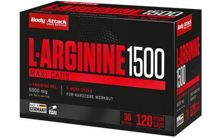 Body Attack L-Arginine 1500 - 120 Maxi Caps