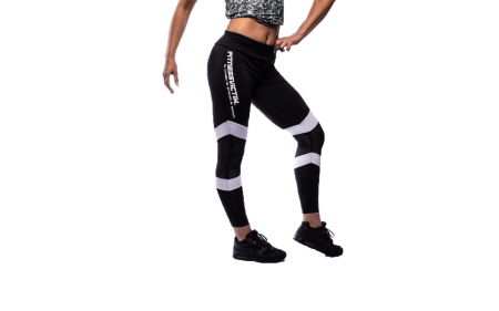 Fitnessvictim Women Killer Lines Leggings - Black and White