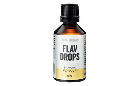 Body Attack Flav Drops 50ml - Banana - MHD 31.07.2024