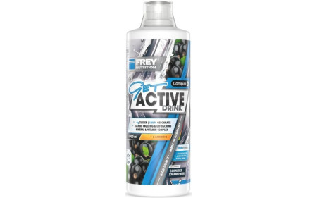 FREY NUTRITION GET ACTIVE DRINK 1000ml - Schwarze Johannisbeere - Restposten