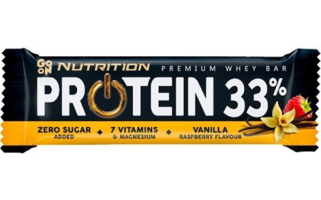 Go On Nutrition Protein Bar 33% 1 Riegel - Vanilla Raspberry - MHD Überschritten - 17.10.2023