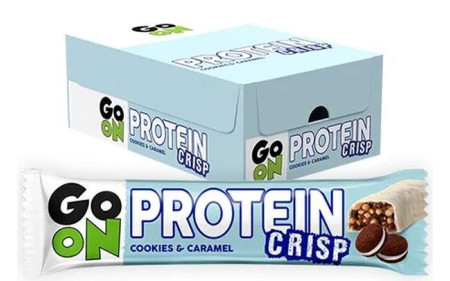 Go On Nutrition Protein Crisp Bar - 24 Riegel - Cookie Caramel - MHD 15.01.2024