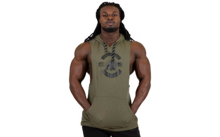 Gorilla Wear Lawrence Hooded Tank Top - Army Green