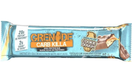 Grenade Carb Killa 1 x 60g Riegel - Chocolate Chip Cookie Dough - MHD bereits überschritten 30.04.2025