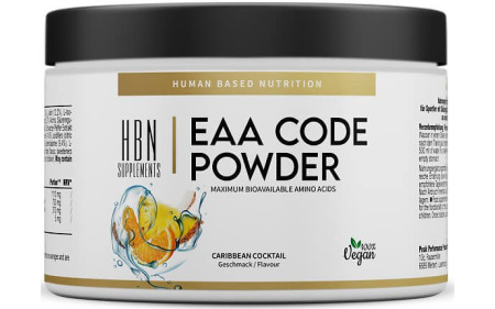 HBN EAA Code Powder 280g Dose - Caribbean Cocktail - MHD 31.12.2023