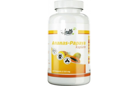 Health+ Ananas Papaya Enzyme 120 Kapseln - MHD 15.01.2023