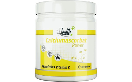 Health+ Calciumascorbat Pulver - Säurefreies Vitamin C - 250g Dose