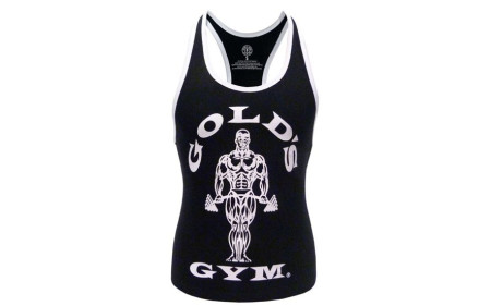 Golds Gym Ladies Loose Fit Stringer - Black