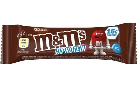 M&M's Hi Protein Bar 51g Riegel - Chocolate - MHD 08.06.2024