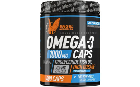 Engel Nutrition Natural Omega 3 Triglyceride aus Wildfang - 400 Kapseln