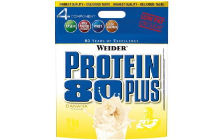 Weider Protein 80 Plus 2000g - Banana - MHD 30.04.2023
