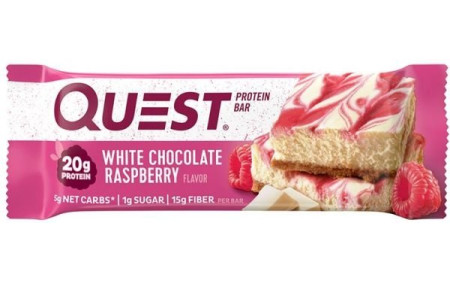 Quest Nutrition Quest Bar 1 x 60g Riegel - White Chocolate Raspberry - MHD bereits überschritten 08.05.2024
