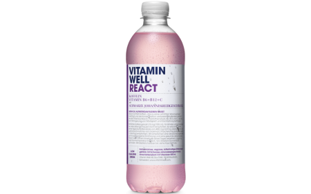 Vitamin Well React - 500 ml - Schwarze Johannisbeere - 01.02.2026