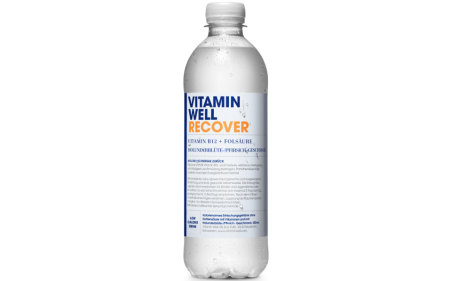 Vitamin Well Recover - 500 ml - Holunderblüte Pfirsich - MHD Überschritten 04.01.2026