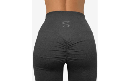 S-Shaped Leggings Sara Basic - Anthrazit Melange