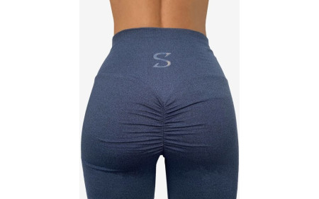 S-Shaped Leggings Sara Basic - Navy Melange