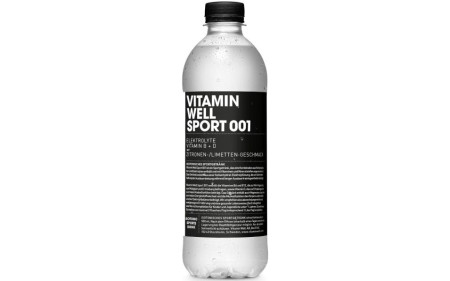 Vitamin Well Sport 001 - 500 ml - Zitrone Limette - MHD 08.03.2026