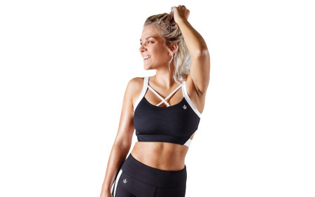 Workout Empire Strike Bra - Obsidian Schwarz