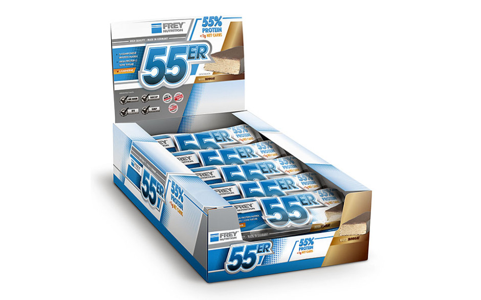 Frey Nutrition 55er - 20 x 50g Riegel-Nuss Nougat