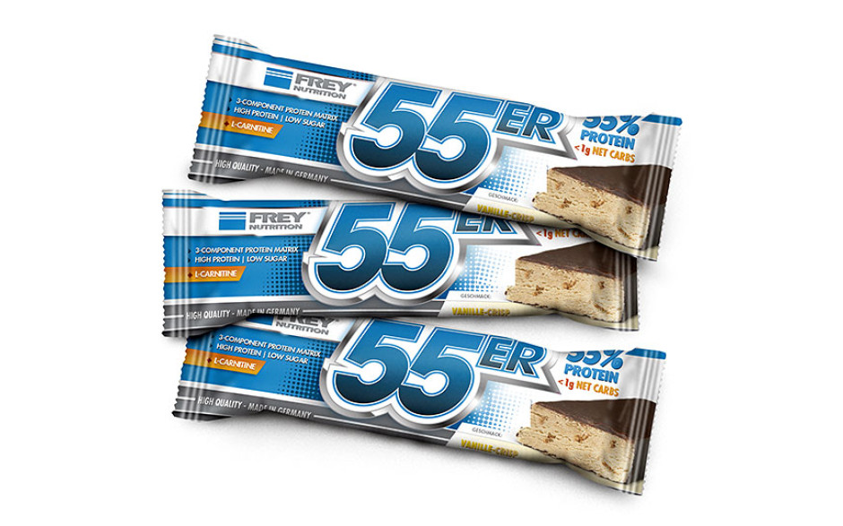 Frey Nutrition 55er - 50g Riegel-Vanilla Crisp