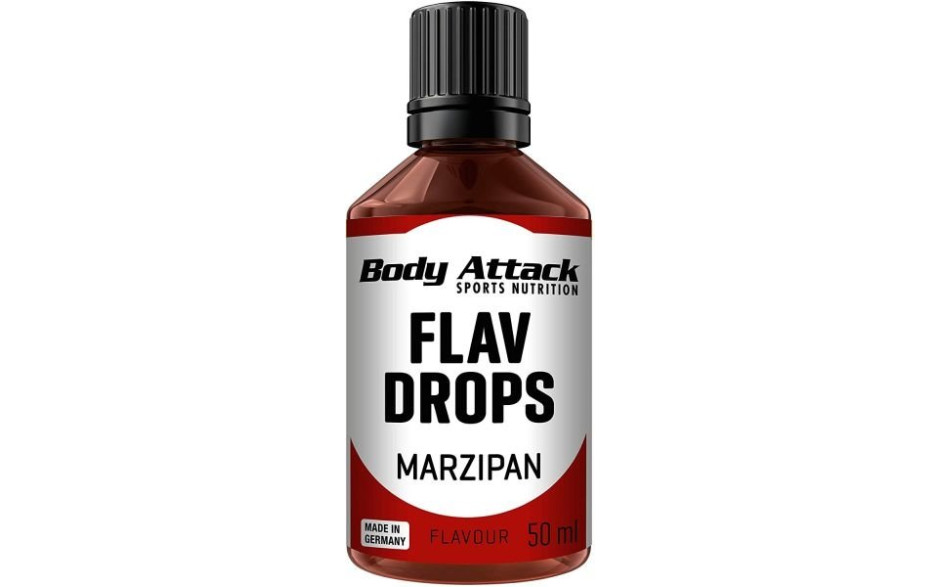 Body Attack Flav Drops 50ml - Marzipan - MHD 30.06.2024