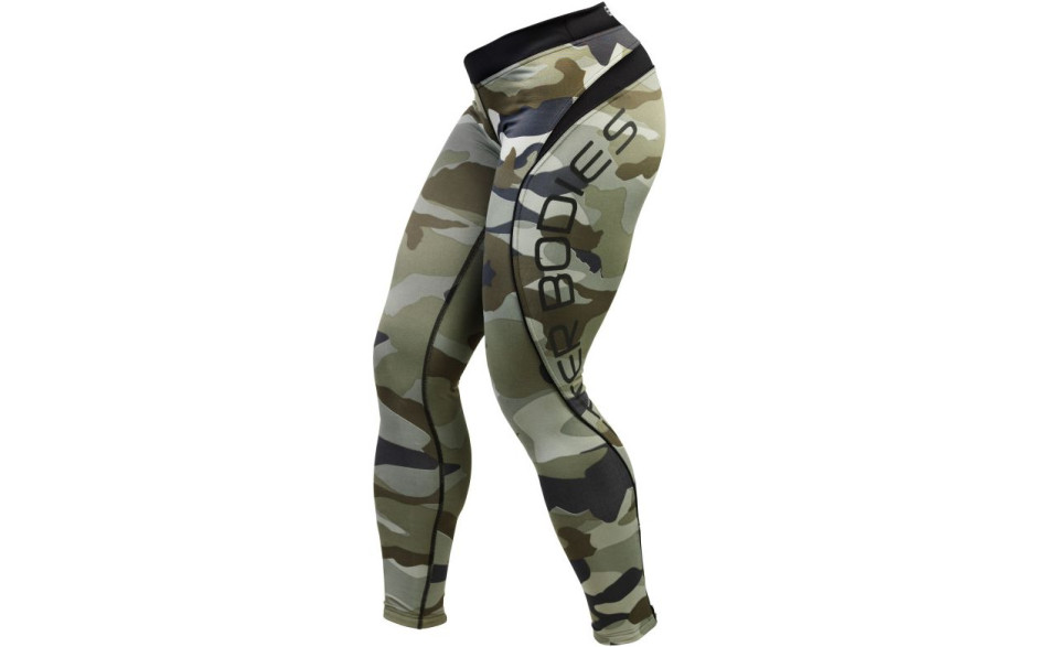 Better Bodies Camo long tights - Camo Green