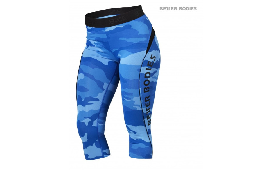 Better Bodies Fitness Curve Capri - Blue Camo