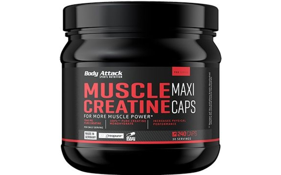 Body Attack Muscle Creatine - 240 Maxi Caps