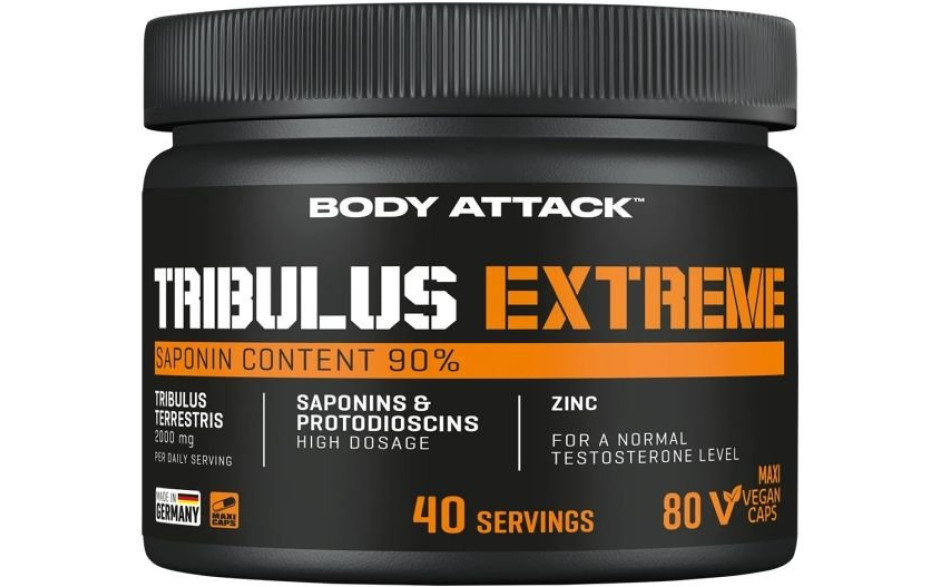 Body Attack Extreme Tribulus - 80 Kapseln