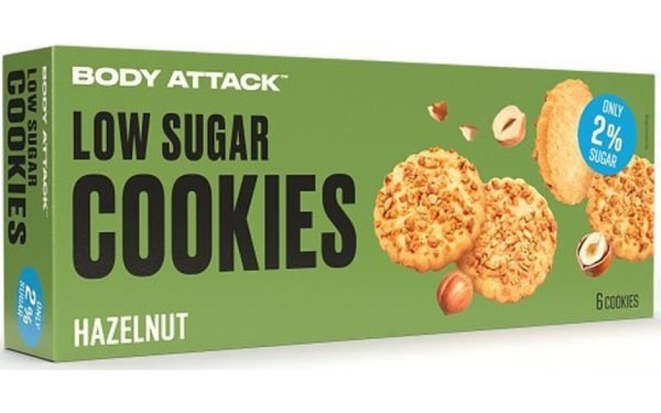 Body Attack Cookies - 115g - Hazelnut - MHD bereits überschritten 28.09.2024
