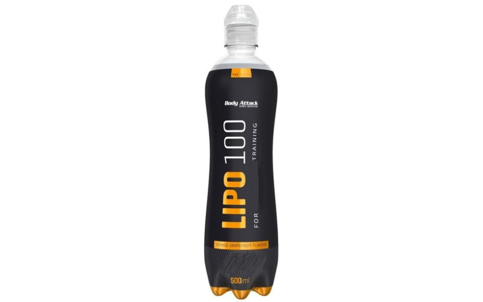 Body Attack Lipo 100 Drink 1 x 500ml - Orange Grapefruit - MHD bereits überschritten 30.04.2024