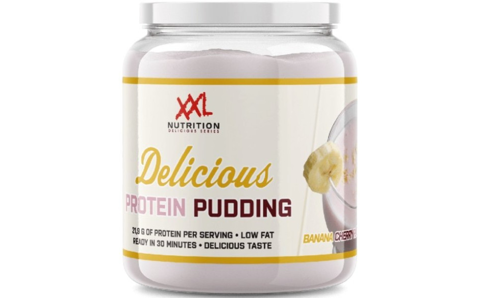 XXL Nutrition Delicious Protein Pudding - 440g Dose - Banana Cherry - MHD 31.08.2024