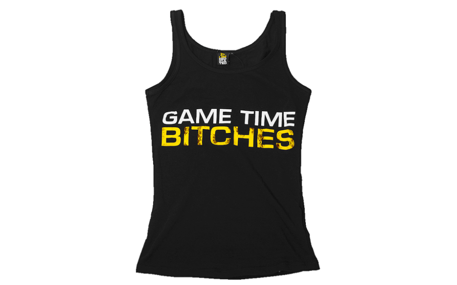 Dedicated Nutrition Women Stringer 'Game Time Bitches' - Yellow Black