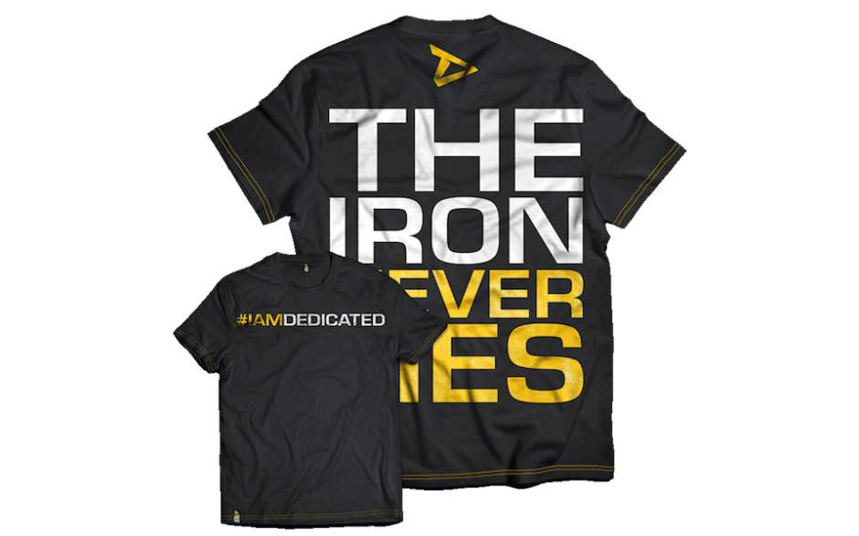 Dedicated Nutrition T-Shirt The Iron Never Lies