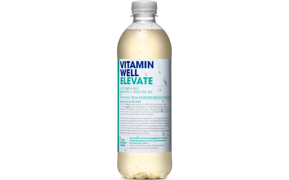 Vitamin Well Elevate - 500 ml - Ananas Waldbeere - MHD 01.02.2026