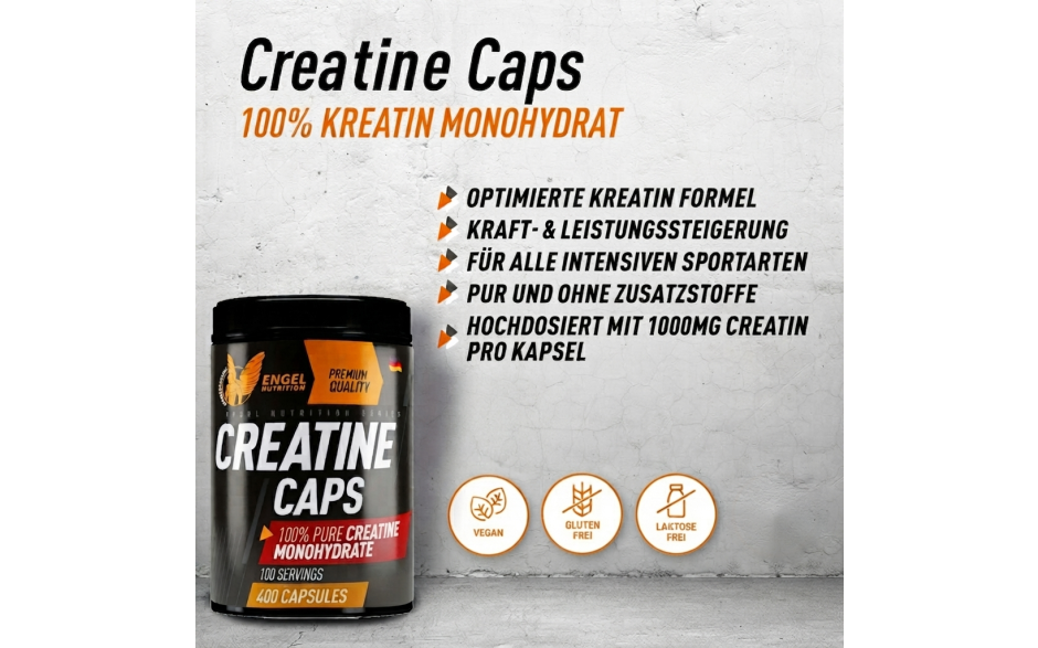 Creatine Monohydrat Kapseln Highlights