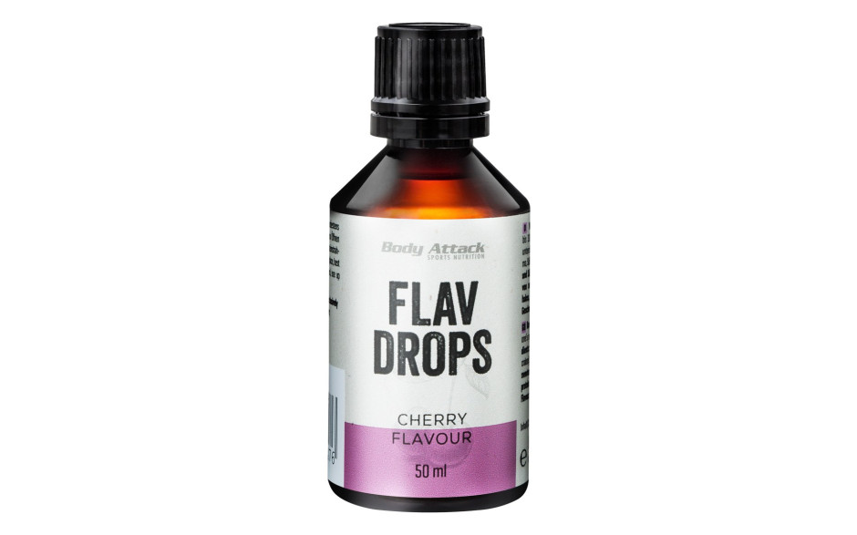 Body Attack Flav Drops 50ml - Cherry - MHD 31.12.2025