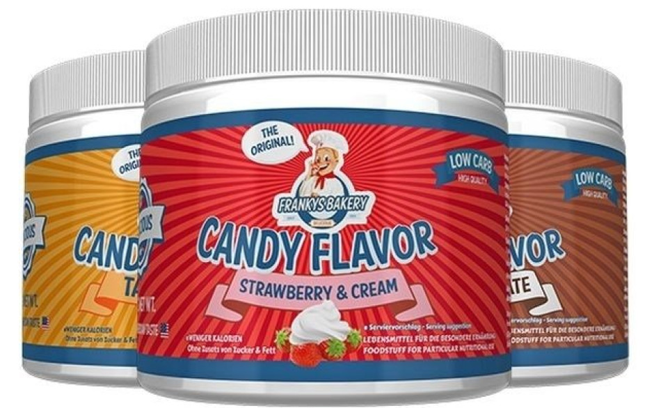Frankys Bakery Candy Flavor Powder 200g - Buttered Popcorn - MHD 08.06.2023