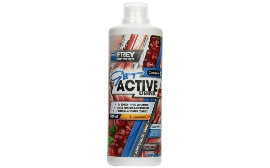 FREY NUTRITION GET ACTIVE DRINK 1000ml - Blutorange - MHD 30.11.2024