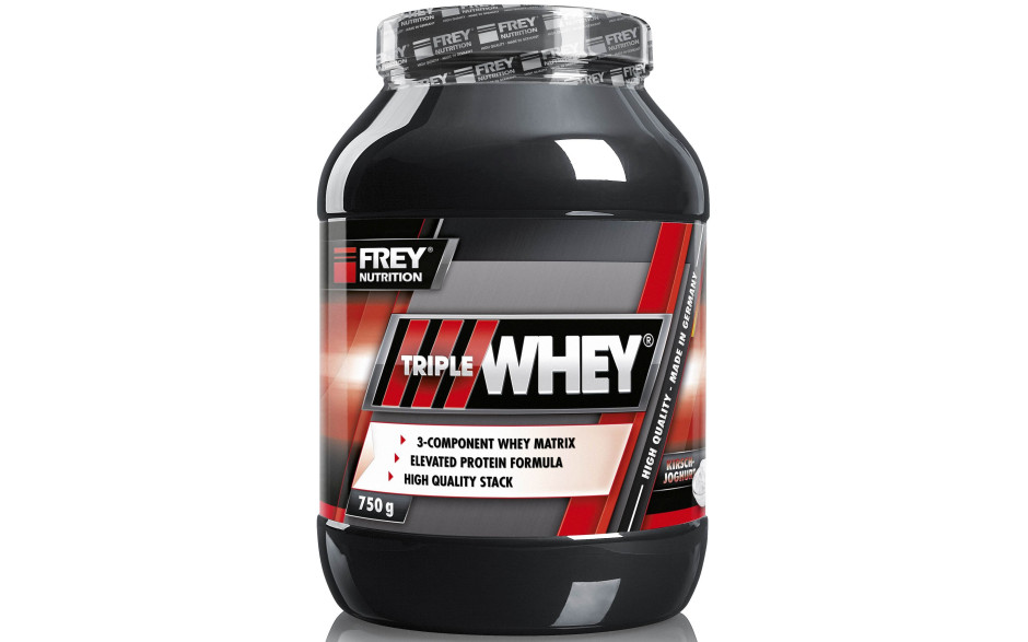FREY NUTRITION Triple Whey 750g - Kirsche Joghurt - MHD 30.11.2024
