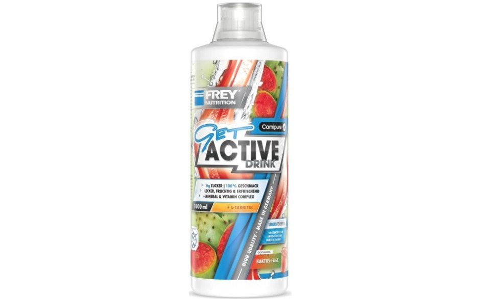 FREY NUTRITION GET ACTIVE DRINK 1000ml - Kaktus Feige - Restposten