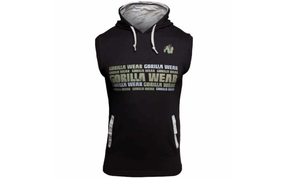 Gorilla Wear Melbourne S/L Hooded T-Shirt - Black