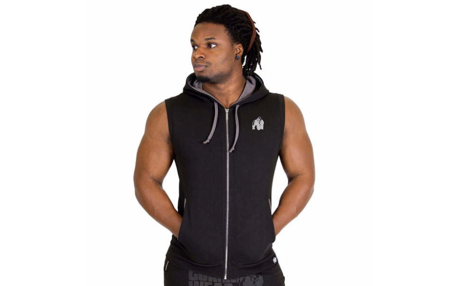 Gorilla Wear Springfield S/L Zipped Hoodie - Schwarz